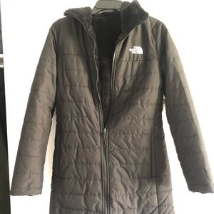 Reversible North Face jacket with sherpa lining